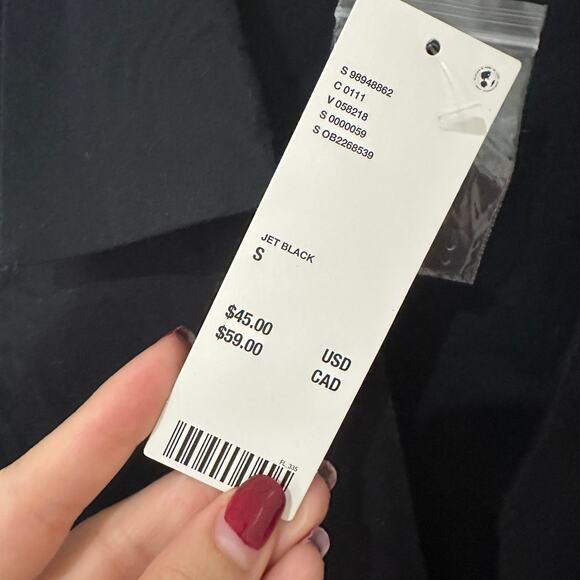 S Urban Outfitters Party Girl Cotton Blend Black Vest NWT - Picture 7 of 8